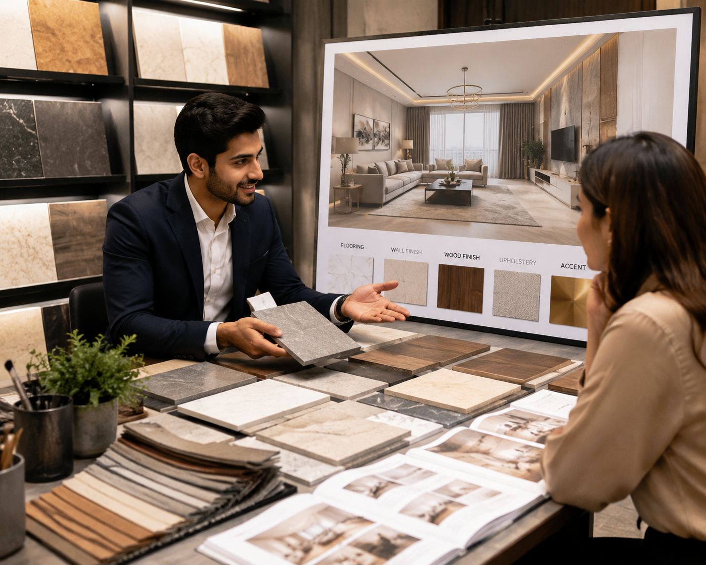 Selecting fabrics and design patterns