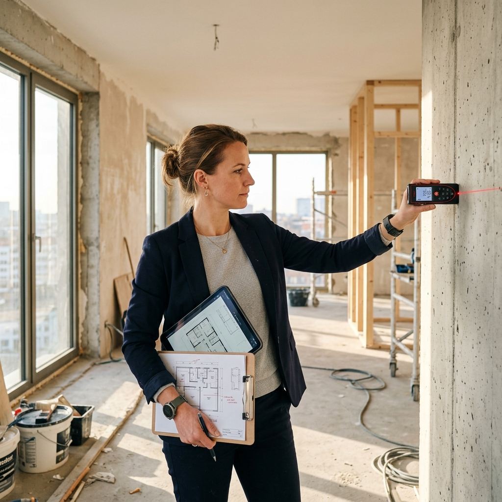 Taking physical measurements on site